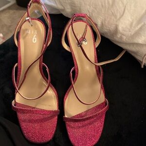 pink sparkly heels